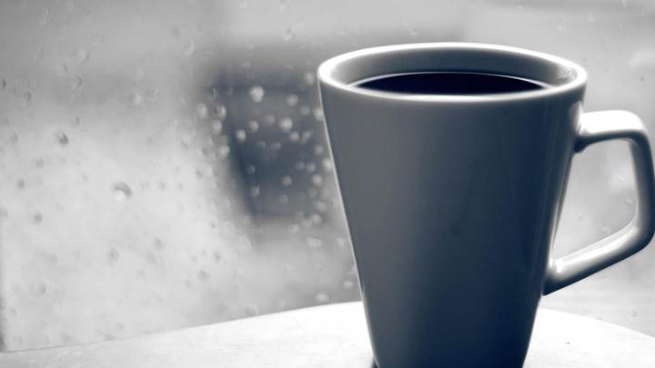 Cup Of Black Tea In White Cup